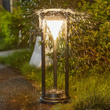 Modern Outdoor Solar Path Lights Waterproof LED Landscape Lighting with 3 Color Dimming Modes