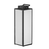 Modern Outdoor Square Lantern Solar Powered Waterproof LED Lawn Light with Handle Portable Pathway Lamp