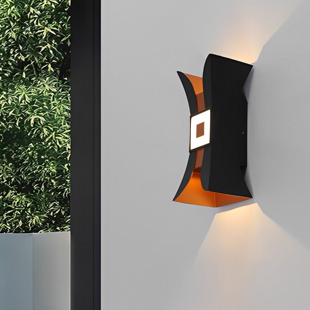 Modern Outdoor Waterproof LED Up and Down Wall Washer Sconce Light for Home and Garden