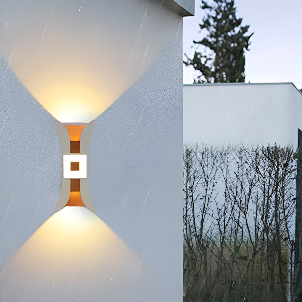 Modern Outdoor Waterproof LED Up and Down Wall Washer Sconce Light for Home and Garden