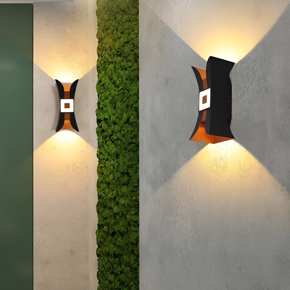 Modern Outdoor Waterproof LED Up and Down Wall Washer Sconce Light for Home and Garden