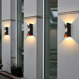 Modern Outdoor Waterproof LED Up and Down Wall Washer Sconce Light for Home and Garden
