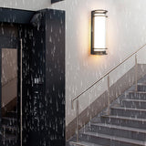Modern Outdoor Waterproof LED Wall Sconce with Double Layer Acrylic Lampshade for Exterior Gate and Porch