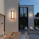 Modern Outdoor Waterproof LED Wall Sconce with Double Layer Acrylic Lampshade for Exterior Gate and Porch
