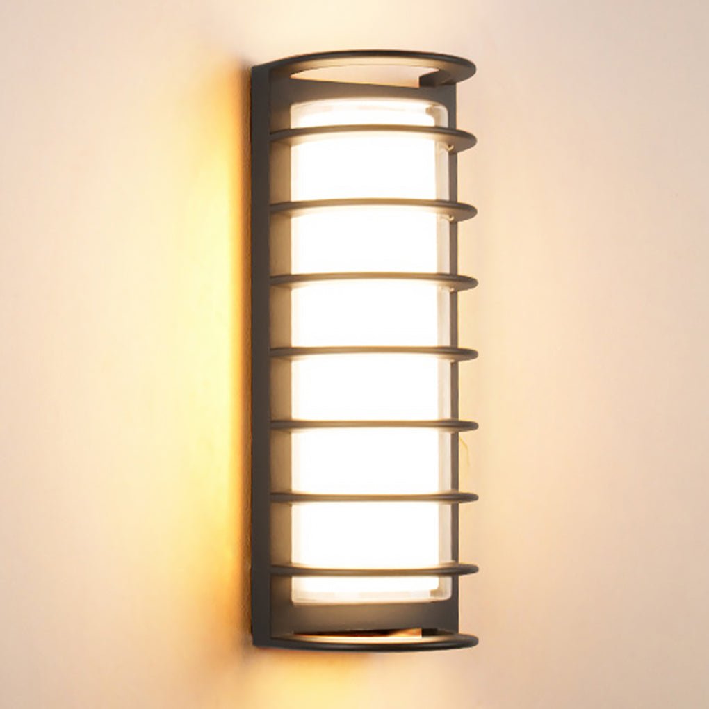 Modern Outdoor Waterproof LED Wall Sconce with Double Layer Acrylic Lampshade for Exterior Gate and Porch