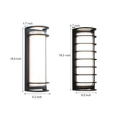 Modern Outdoor Waterproof LED Wall Sconce with Double Layer Acrylic Lampshade for Exterior Gate and Porch