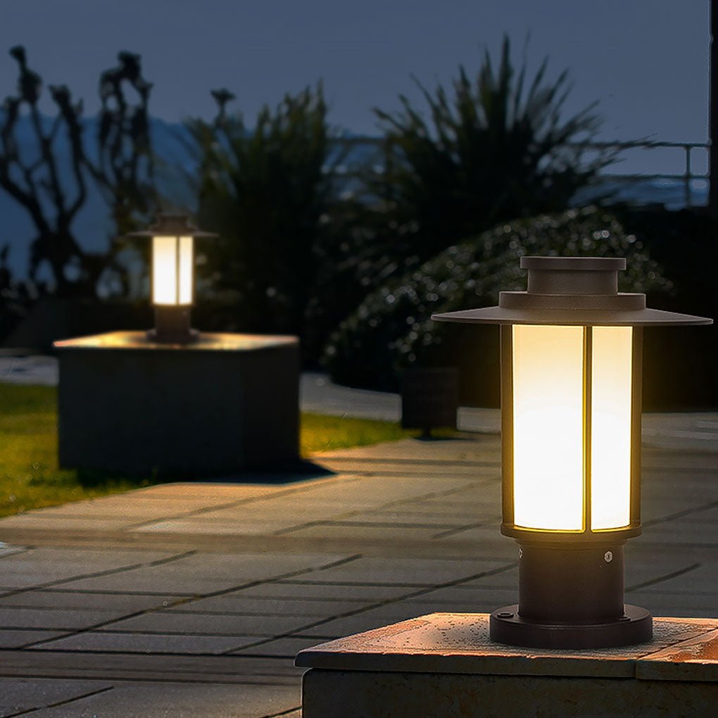 Modern Outdoor Waterproof Pillar Light LED Garden Landscape Fence Lighting for Villas