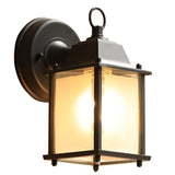 Modern Outdoor Waterproof Square Glass Wall Sconce Aluminum Exterior Porch Lighting
