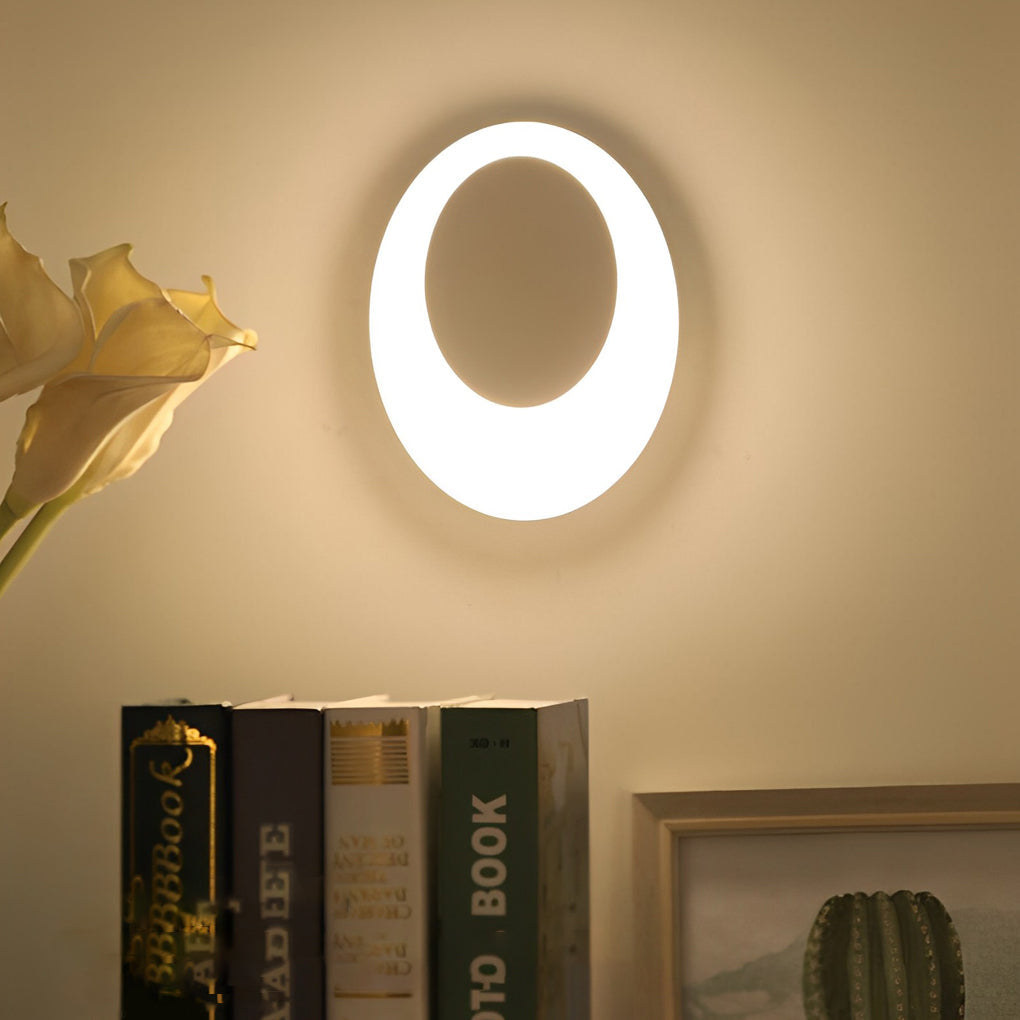 Modern Oval LED Waterproof Wall Sconce Nordic Aluminum Outdoor Indoor Decorative Light