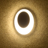 Modern Oval LED Waterproof Wall Sconce Nordic Aluminum Outdoor Indoor Decorative Light
