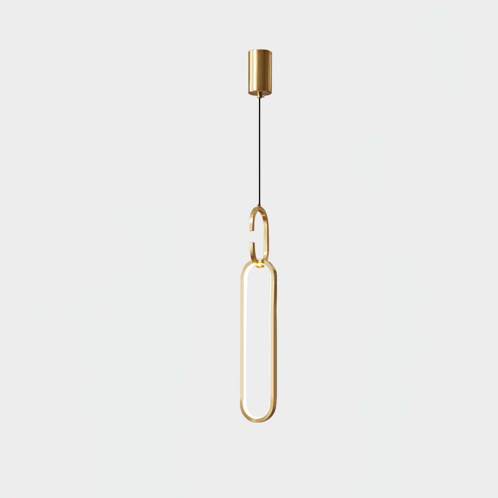 Modern Oval Ring LED Pendant Light Adjustable Height Dimmable Ceiling Fixture