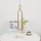Modern Oval Ring LED Pendant Light Adjustable Height Dimmable Ceiling Fixture