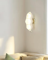 Modern Pea Shaped Glass and Brass Wall Sconce Lighting for Contemporary Interiors