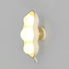 Modern Pea Shaped Glass and Brass Wall Sconce Lighting for Contemporary Interiors