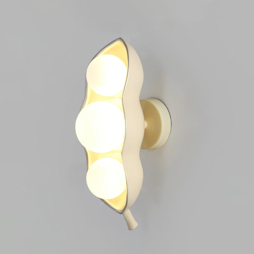 Modern Pea Shaped Glass and Brass Wall Sconce Lighting for Contemporary Interiors