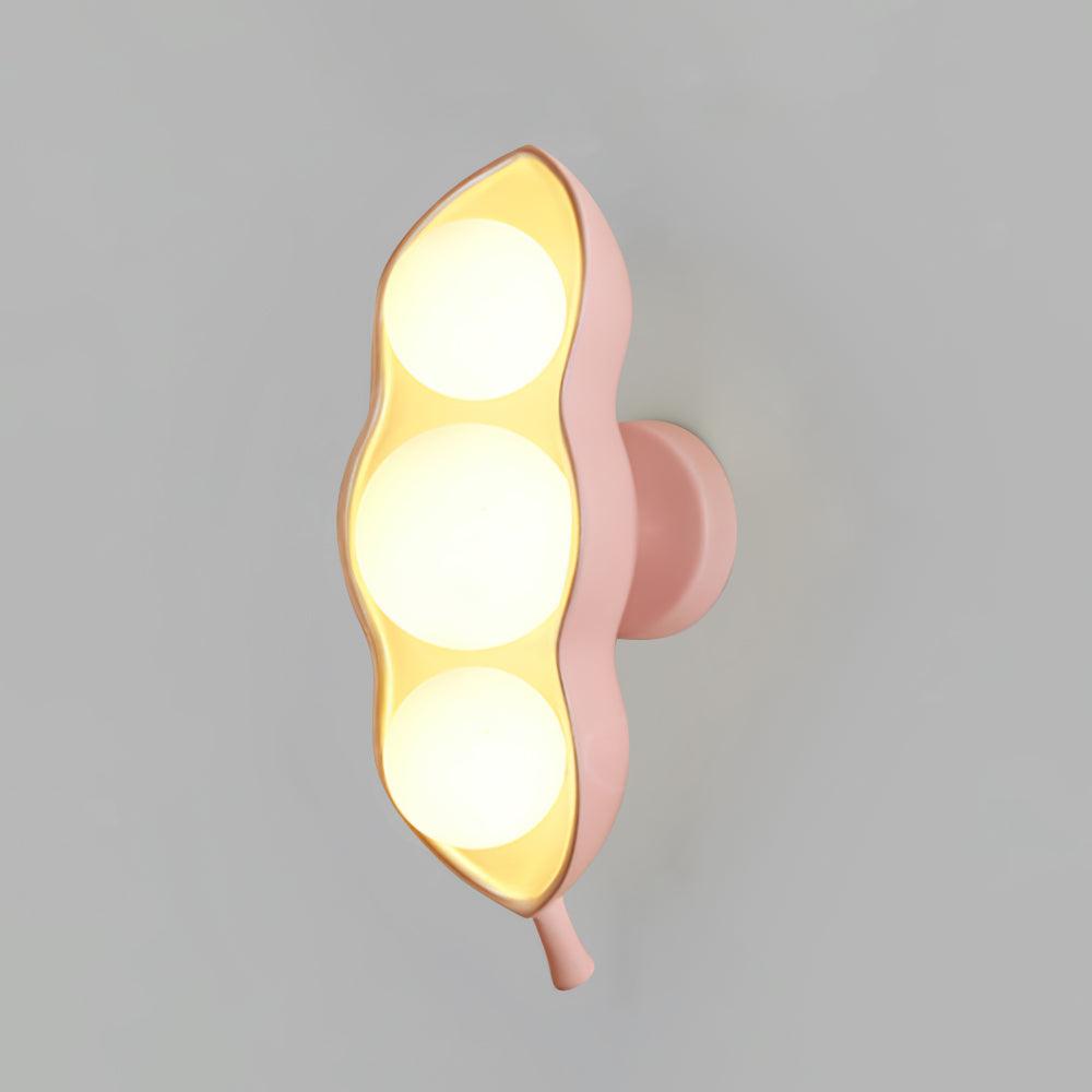 Modern Pea Shaped Glass and Brass Wall Sconce Lighting for Contemporary Interiors