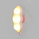 Modern Pea Shaped Glass and Brass Wall Sconce Lighting for Contemporary Interiors