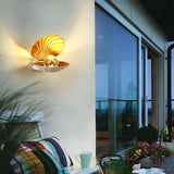 Modern Pearl Clam LED Wall Sconce Set of 2 Indoor Shell Decorative Lighting