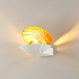 Modern Pearl Clam LED Wall Sconce Set of 2 Indoor Shell Decorative Lighting