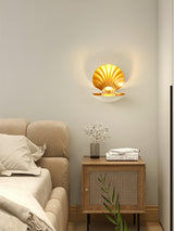 Modern Pearl Clam LED Wall Sconce Set of 2 Indoor Shell Decorative Lighting