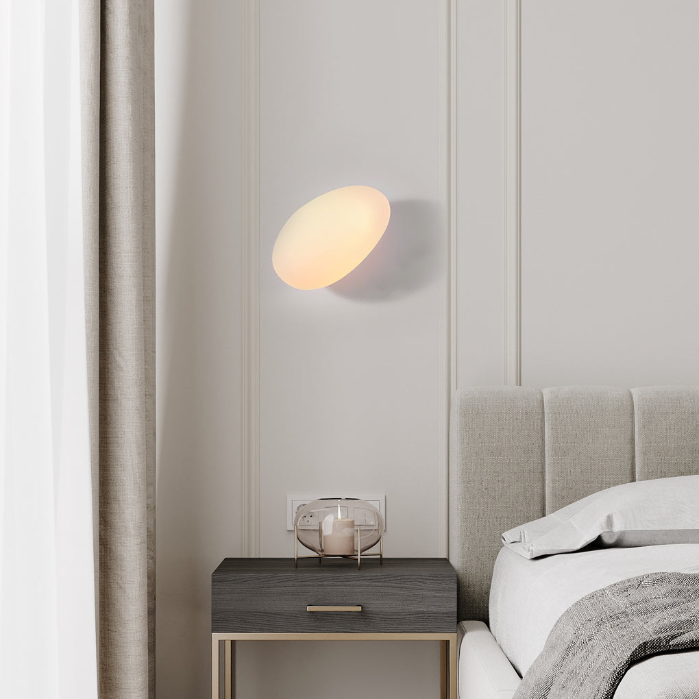 Modern Pebble Glass LED Wall Sconce Colorful Art Decor Lighting for Bedroom and Hallway