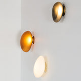 Modern Pebble Shaped Bubble Glass Wall Sconce Organic Stone Inspired LED Lamp