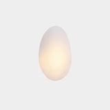 Modern Pebble Shaped Bubble Glass Wall Sconce Organic Stone Inspired LED Lamp