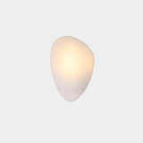 Modern Pebble Shaped Bubble Glass Wall Sconce Organic Stone Inspired LED Lamp