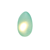 Modern Pebble Shaped Bubble Glass Wall Sconce Organic Stone Inspired LED Lamp