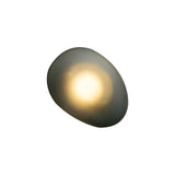 Modern Pebble Shaped Bubble Glass Wall Sconce Organic Stone Inspired LED Lamp