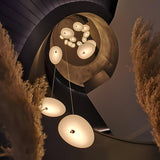 Modern Pebbles Glass Pendant Light with Minimalist LED Design for Contemporary Living Rooms
