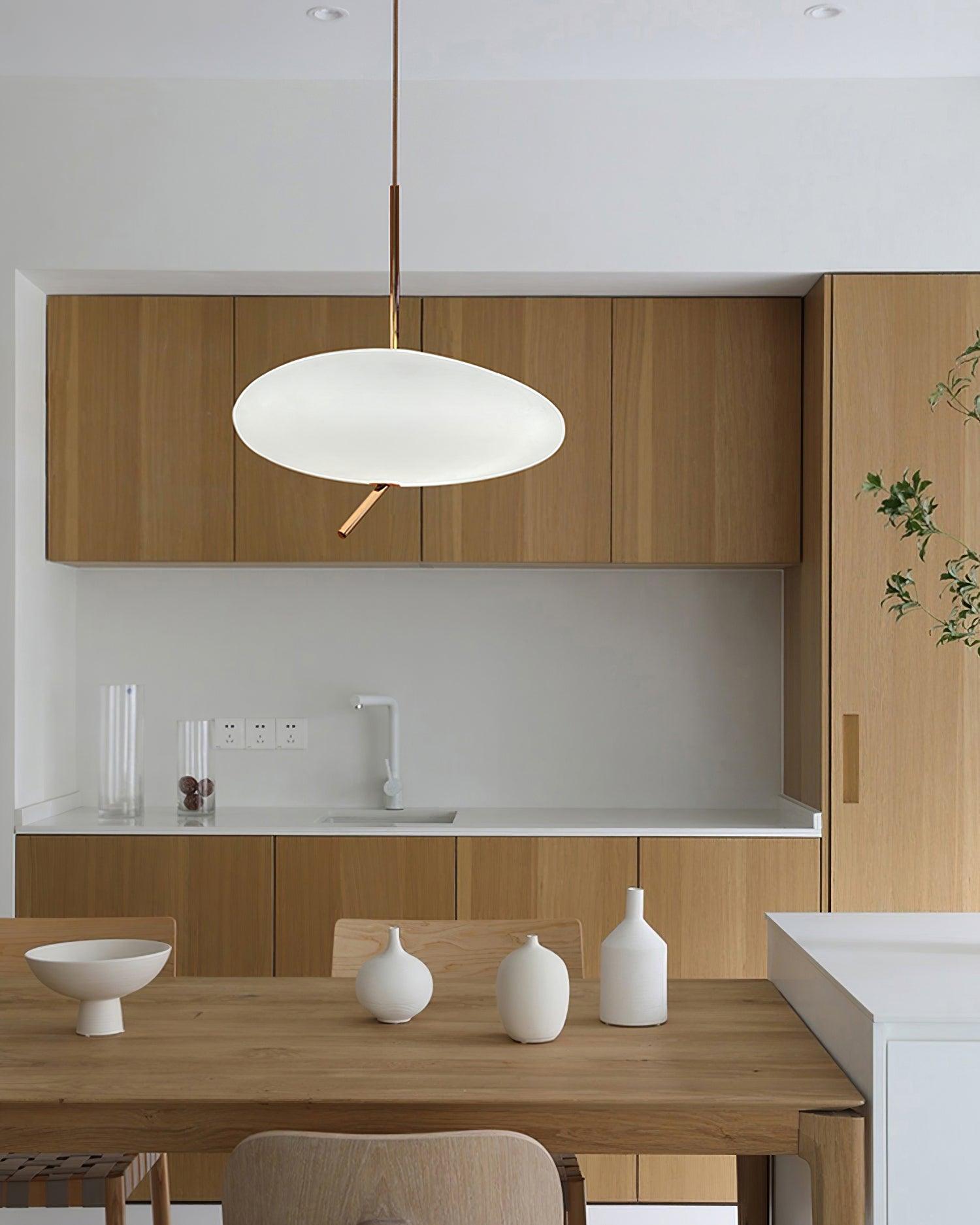 Modern Pebbles Glass Pendant Light with Minimalist LED Design for Contemporary Living Rooms