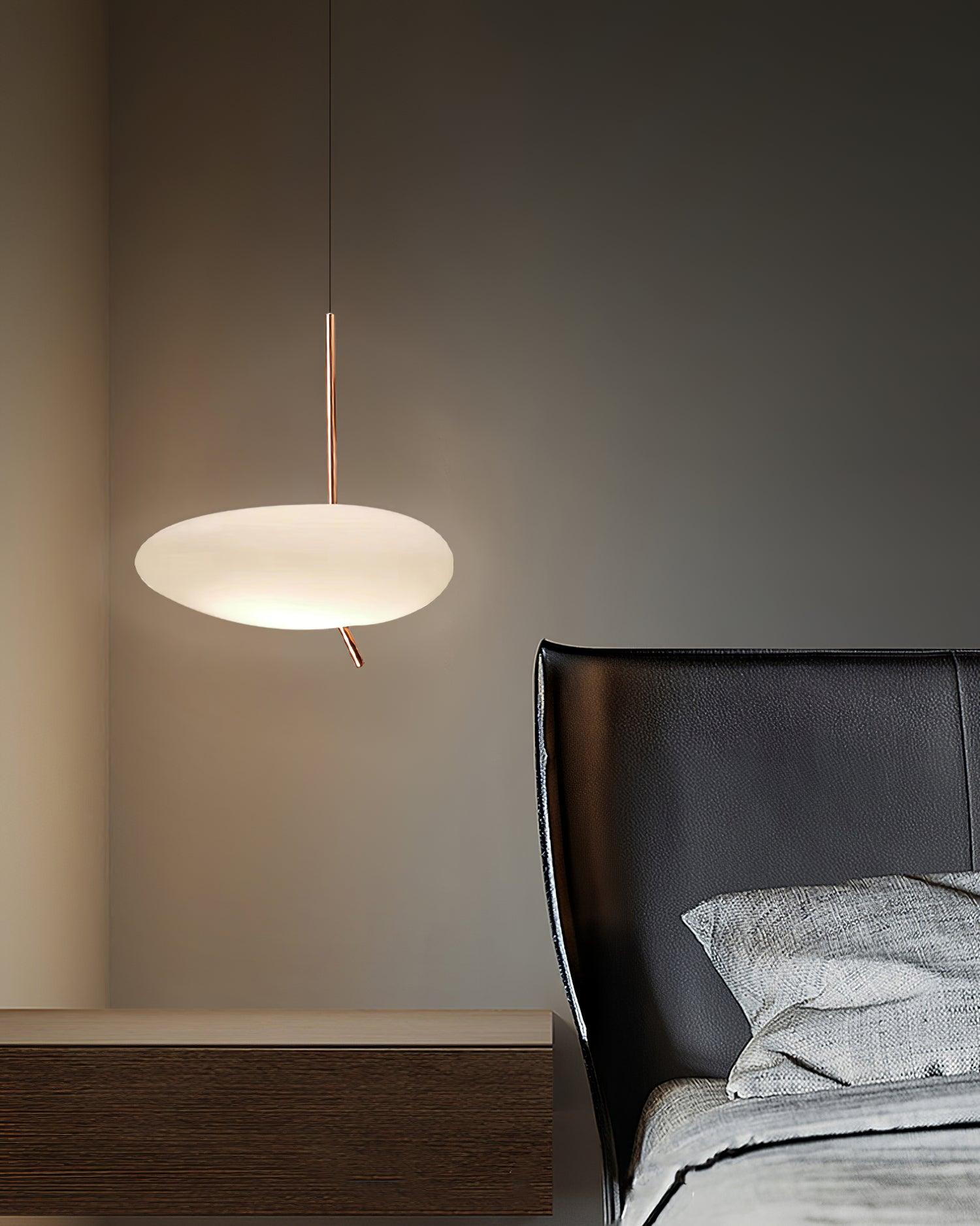 Modern Pebbles Glass Pendant Light with Minimalist LED Design for Contemporary Living Rooms