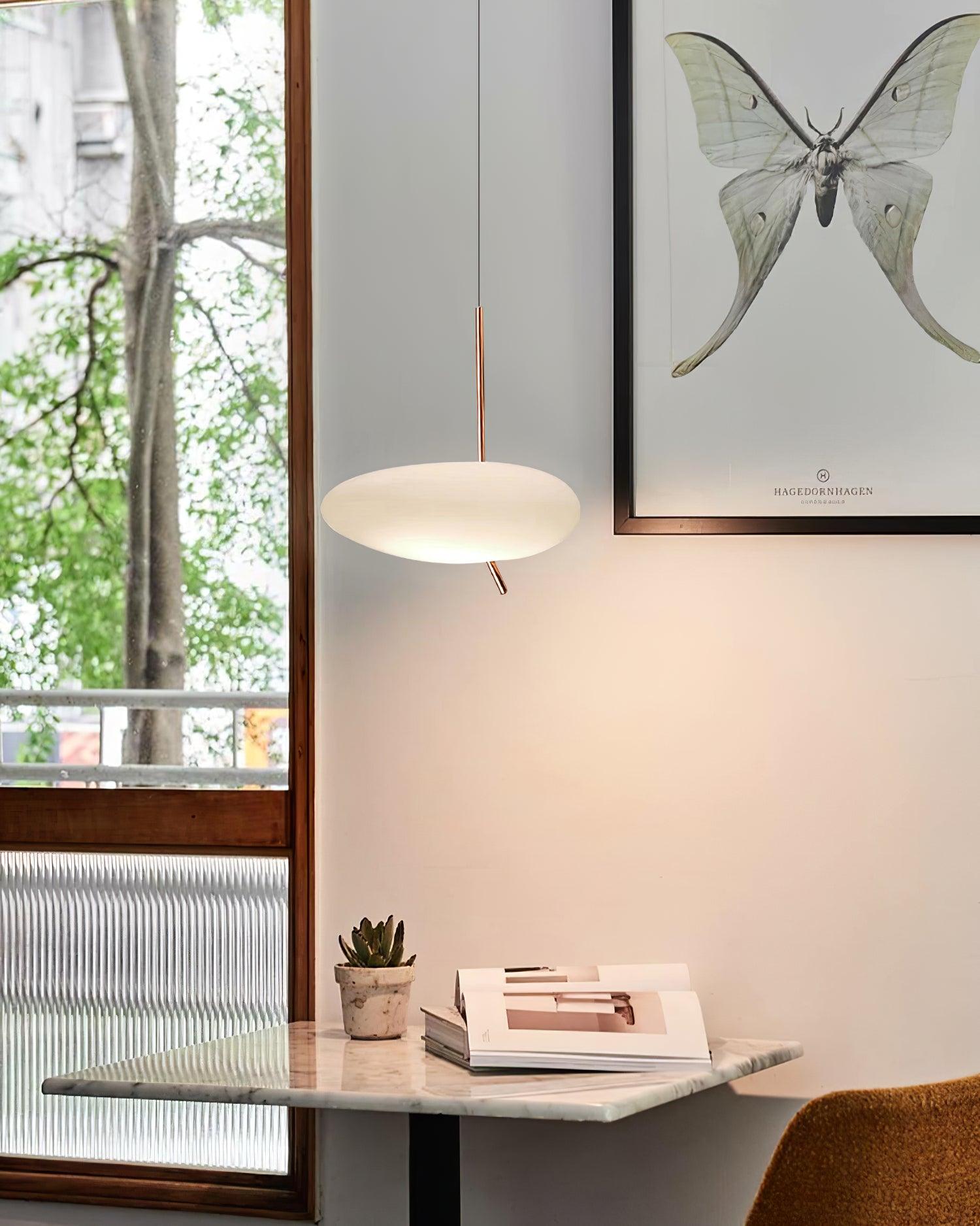 Modern Pebbles Glass Pendant Light with Minimalist LED Design for Contemporary Living Rooms