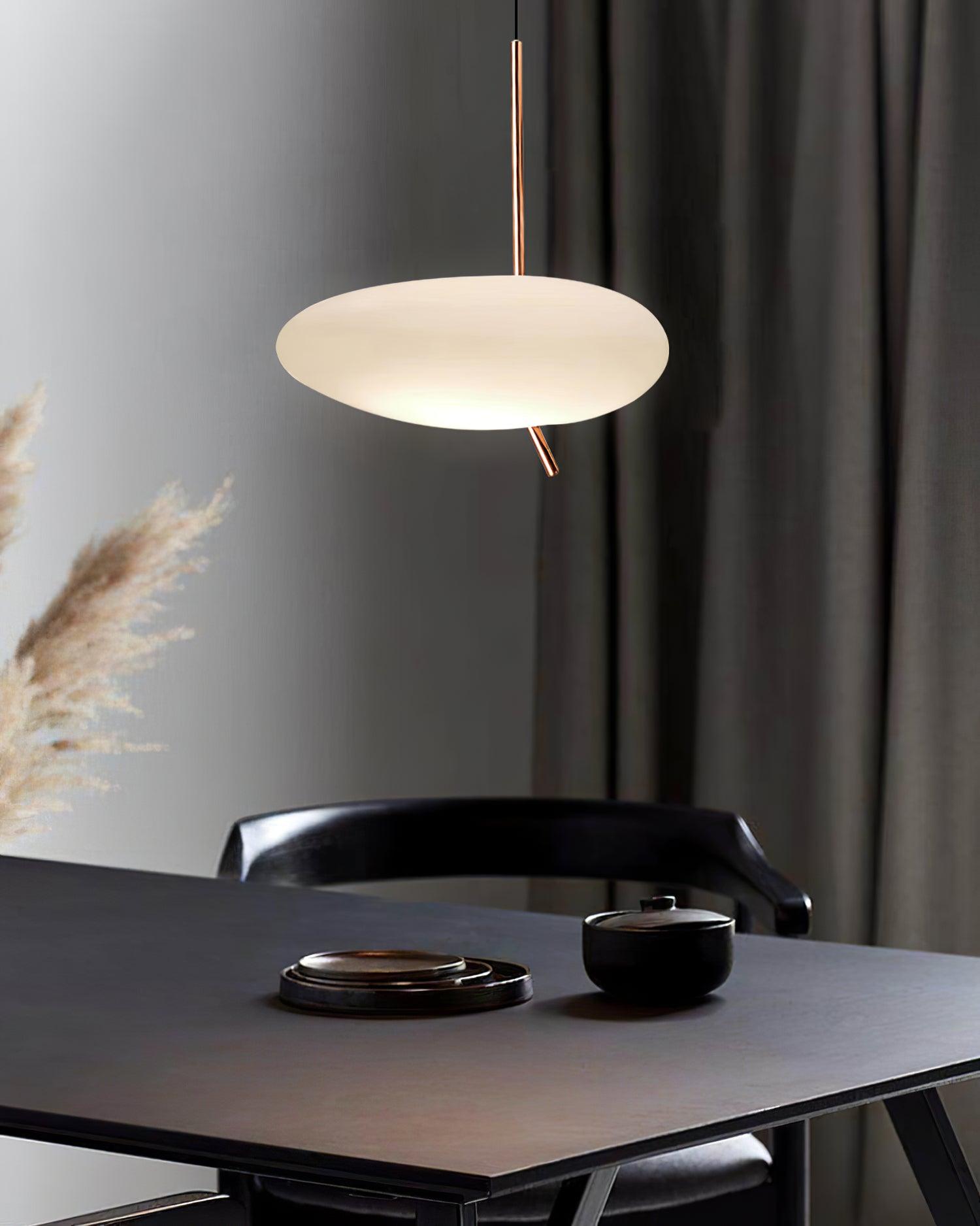 Modern Pebbles Glass Pendant Light with Minimalist LED Design for Contemporary Living Rooms