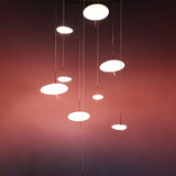 Modern Pebbles Glass Pendant Light with Minimalist LED Design for Contemporary Living Rooms