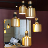 Modern Perforated Metal Pendant Light Riddle Industrial Hanging Lamp for Kitchen Island