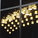 Modern Perforated Metal Pendant Light Riddle Industrial Hanging Lamp for Kitchen Island