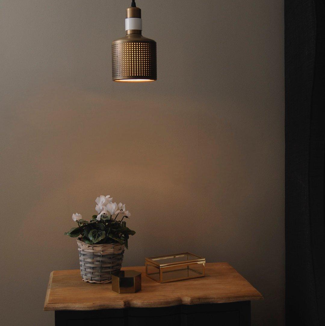Modern Perforated Metal Pendant Light Riddle Industrial Hanging Lamp for Kitchen Island