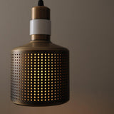 Modern Perforated Metal Pendant Light Riddle Industrial Hanging Lamp for Kitchen Island