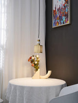 Modern Perforated Metal Pendant Light Riddle Industrial Hanging Lamp for Kitchen Island