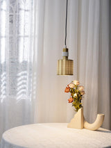 Modern Perforated Metal Pendant Light Riddle Industrial Hanging Lamp for Kitchen Island