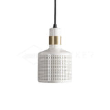 Modern Perforated Metal Pendant Light Riddle Industrial Hanging Lamp for Kitchen Island
