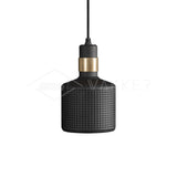 Modern Perforated Metal Pendant Light Riddle Industrial Hanging Lamp for Kitchen Island