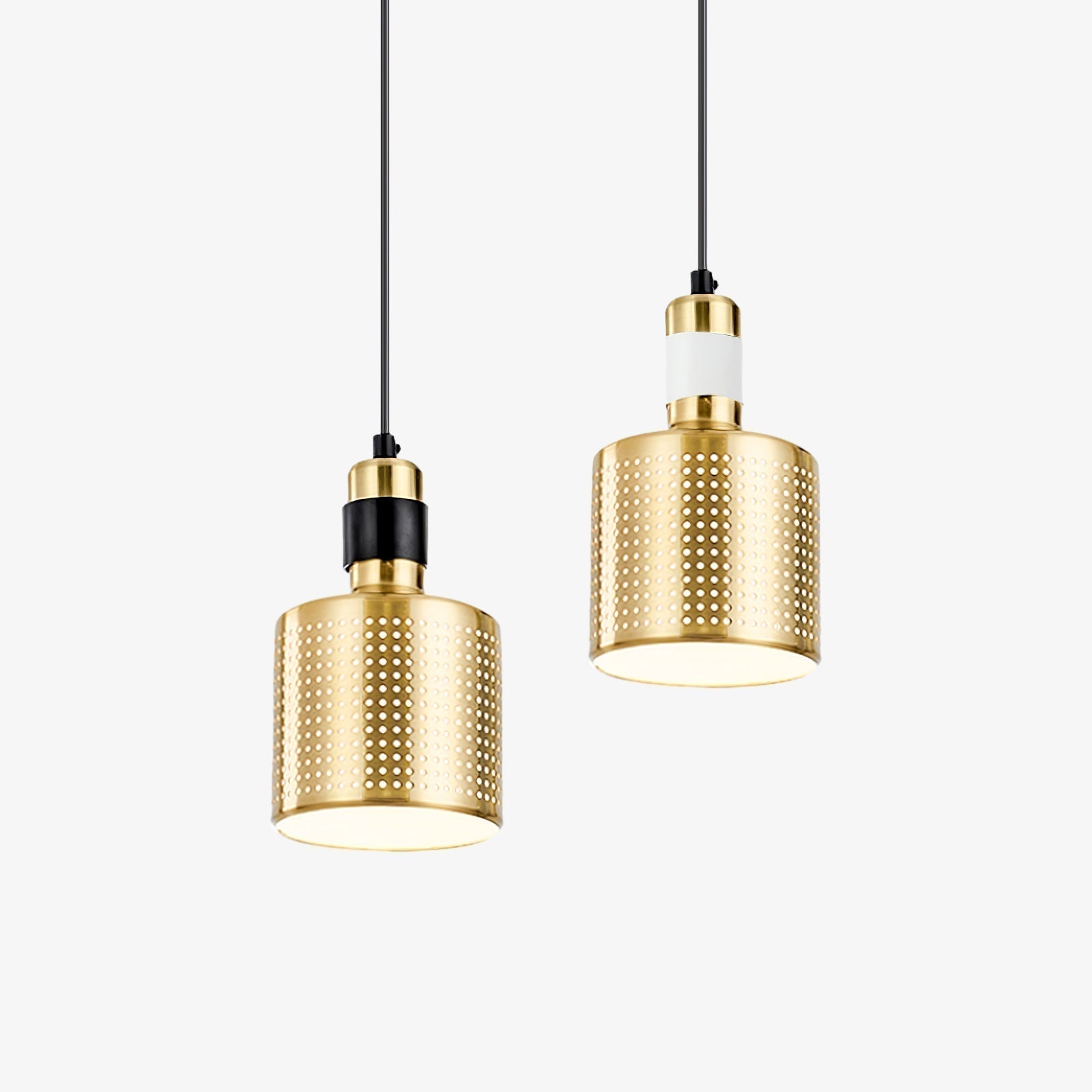 Modern Perforated Metal Pendant Light Riddle Industrial Hanging Lamp for Kitchen Island