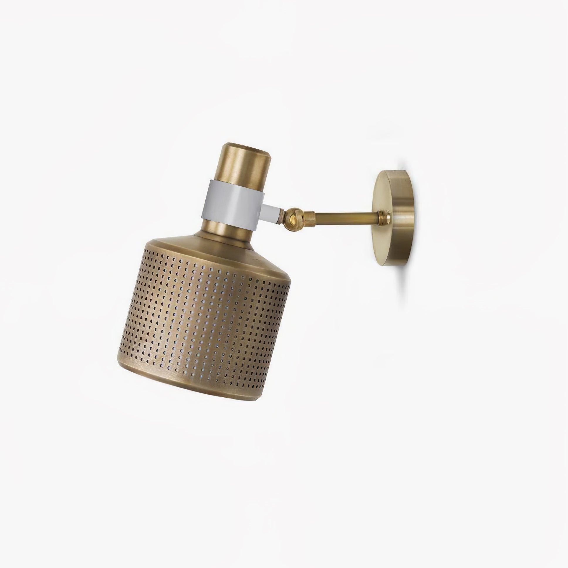 Modern Perforated Metal Wall Sconce Adjustable Industrial Style Riddle Wall Lamp