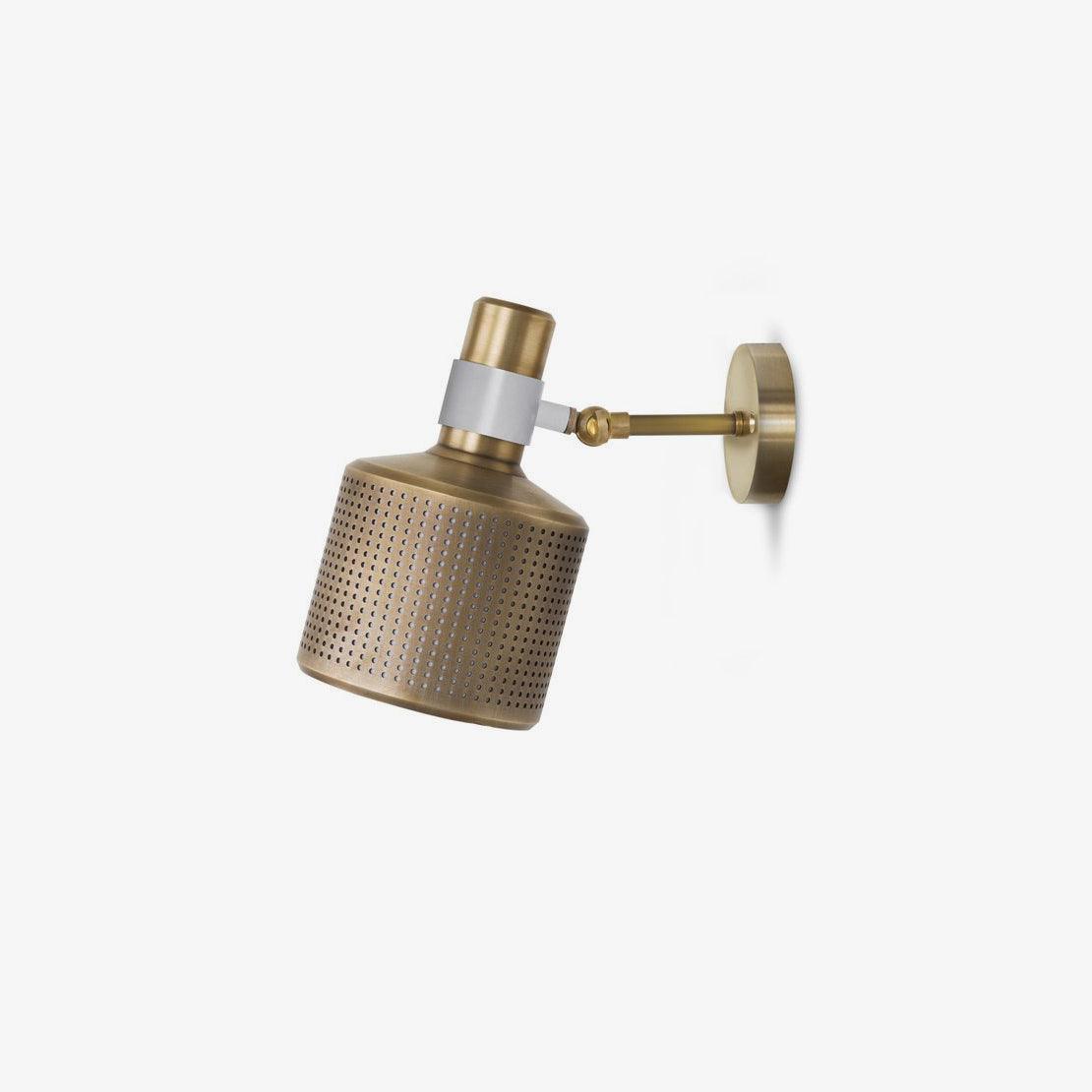 Modern Perforated Metal Wall Sconce Adjustable Industrial Style Riddle Wall Lamp