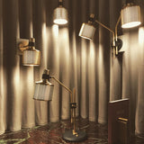Modern Perforated Metal Wall Sconce Adjustable Industrial Style Riddle Wall Lamp