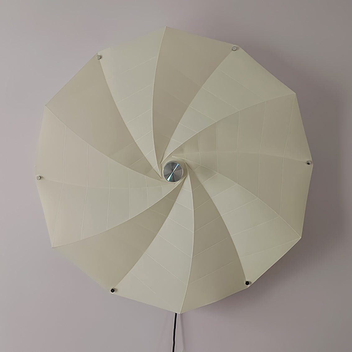 Modern Petal Shaped Fabric Wall Sconce Set Adjustable LED Indoor Wall Light