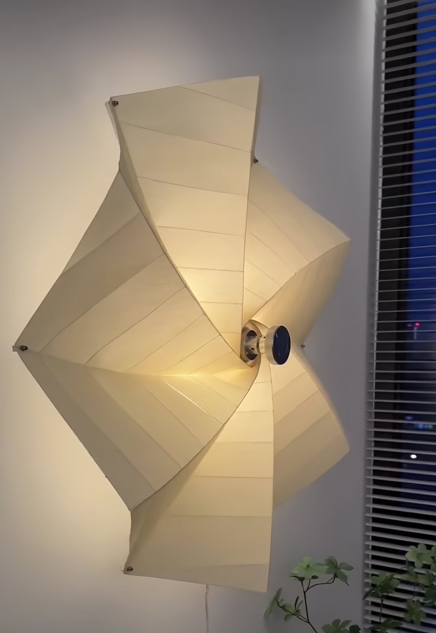 Modern Petal Shaped Fabric Wall Sconce Set Adjustable LED Indoor Wall Light